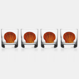 Verre À Whisky Coquille de coquille de saint-Jacques orange