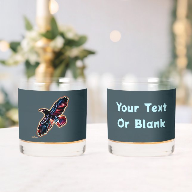 Verre À Whisky Corbeau Iridescendant (Insitu (Mariage))