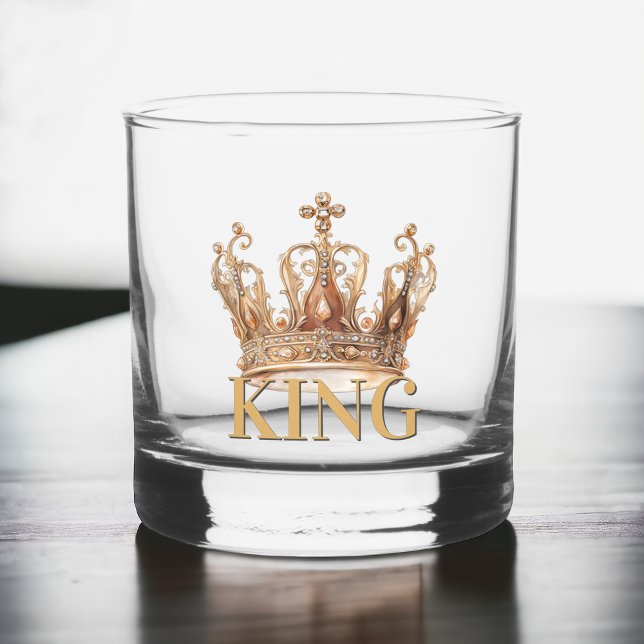 Verre À Whisky Couronne dorée royale (Créateur téléchargé)