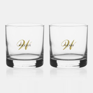 Verre À Whisky Créez Votre Propre Monogramme, Nom Personnalisé