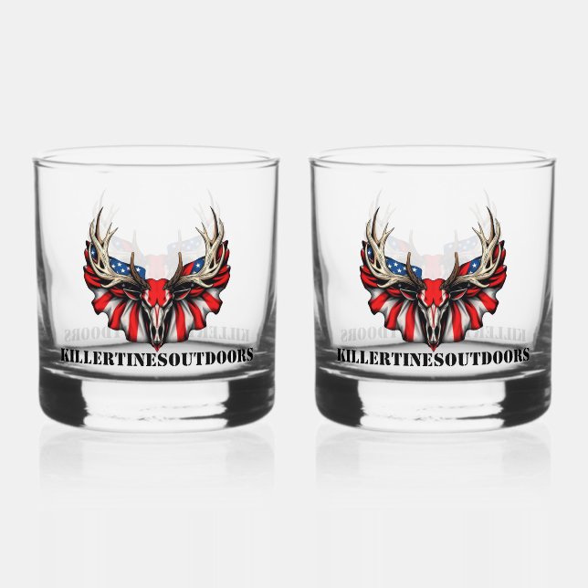 Verre À Whisky Custom patriotic Whiskey glass (Recto)
