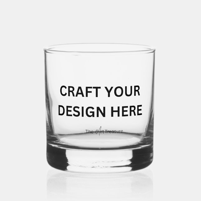 Verre À Whisky Custom Printed – Upload Your Own Design (Recto)