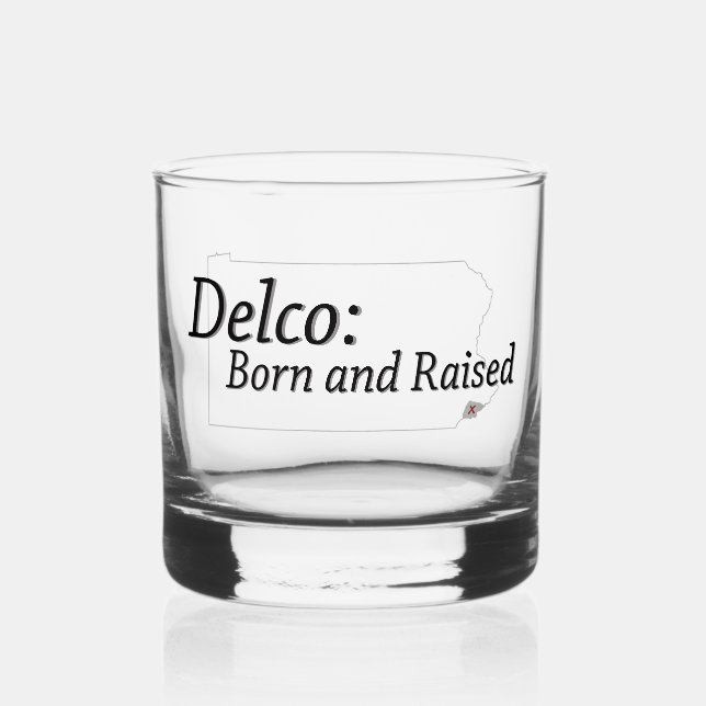 Verre À Whisky Delco Né et élevé (Recto)