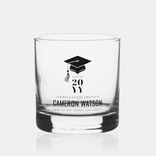 Verre À Whisky Diplôme de chapeau et gland personnalisé moderne