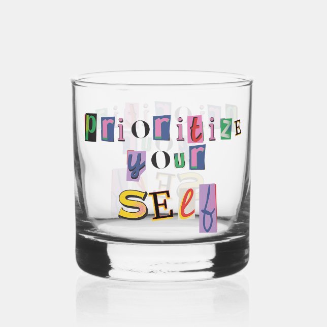 Verre À Whisky Donnez-vous la priorité (Recto)