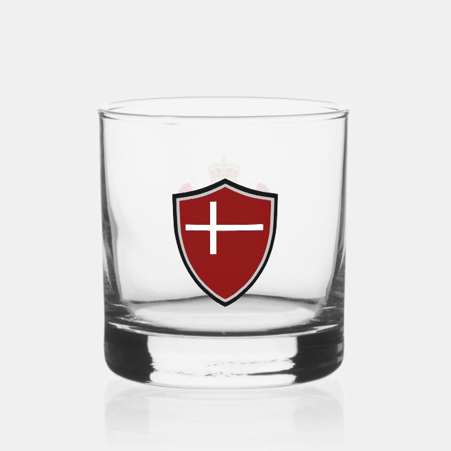 Verre À Whisky Drapeau danois- blason (Recto)