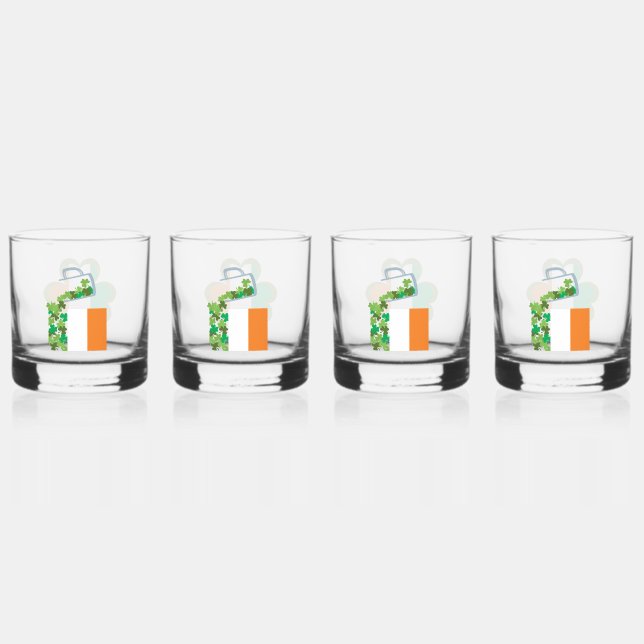 Verre À Whisky Drapeau irlandais (Recto)