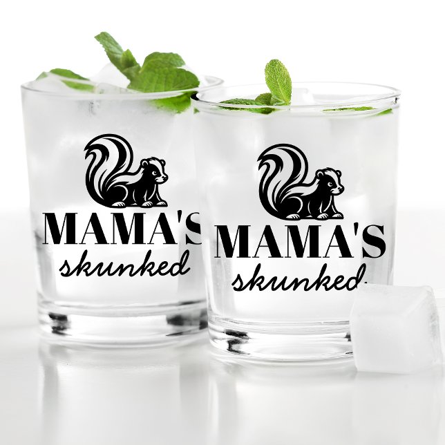 Verre À Whisky Drôle Drunk Skunk Cadeau Pour Maman Qui Aime Boire (Créateur téléchargé)
