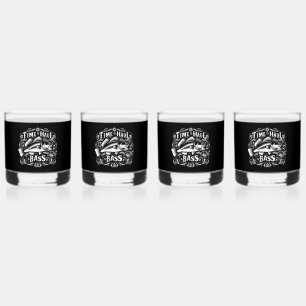 Verre À Whisky Drôle temps pour Haul Bass Fishing Bateau