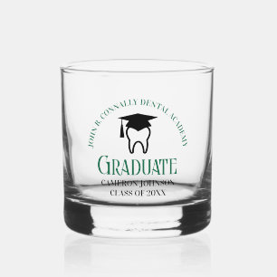 Verre À Whisky Ecole dentaire verte Diplôme Dentiste sur mesure