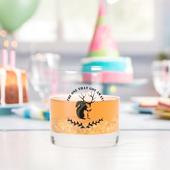 Verre À Whisky Écureuil Noir Avec Antler À Dix Points (Insitu (Anniversaire))
