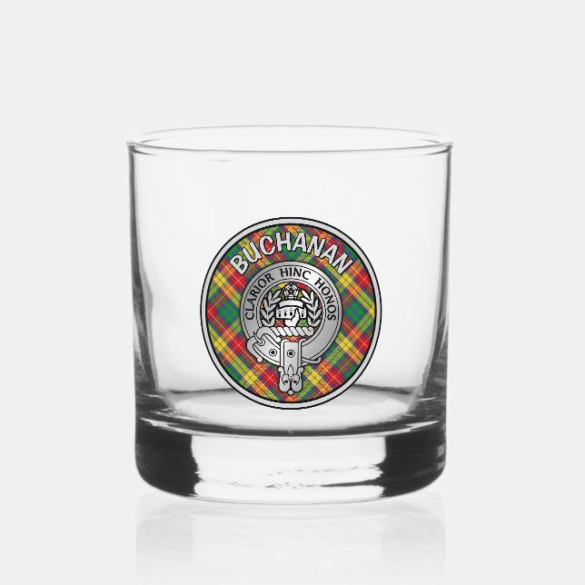 Verre À Whisky [EDIT] Clan Buchanan Crest & Tartan (Recto)