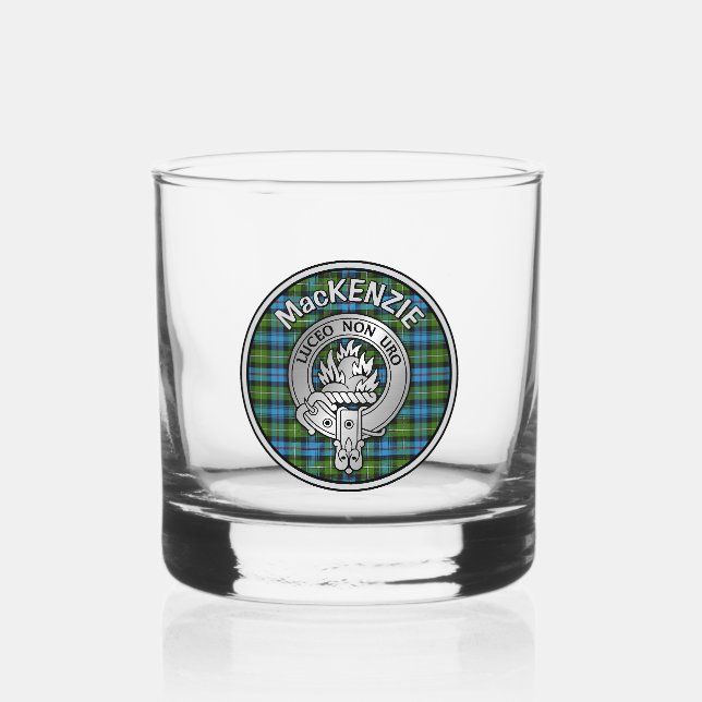 Verre À Whisky [EDIT] Clan MacKenzie Crest & Tartan (Recto)