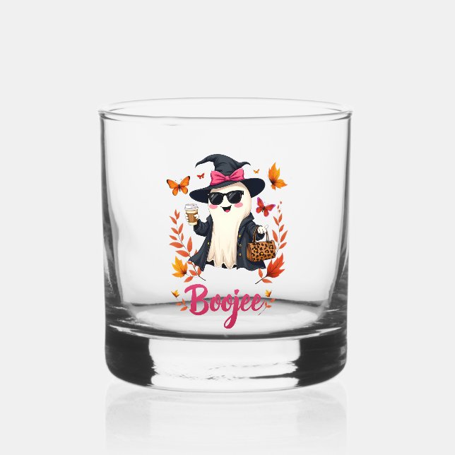 Verre À Whisky Éffrayant Halloween Boojee Sassy Classy Ghost (Verso)