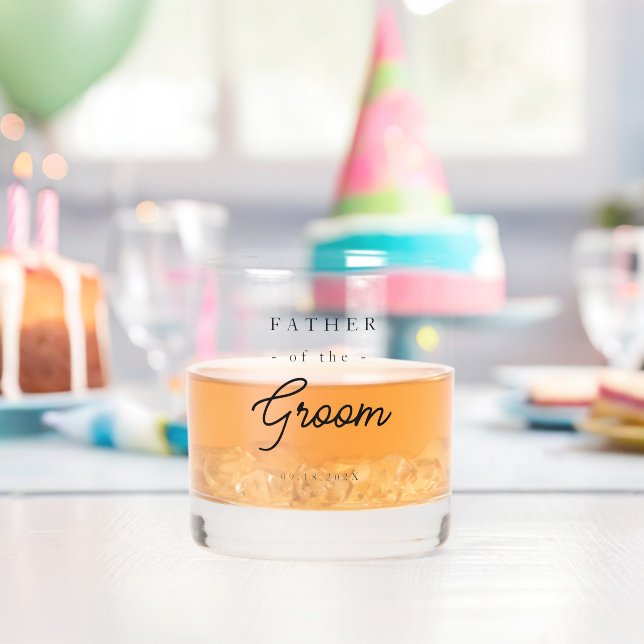 Verre À Whisky Elegant Father of the Groom (Insitu (Anniversaire))