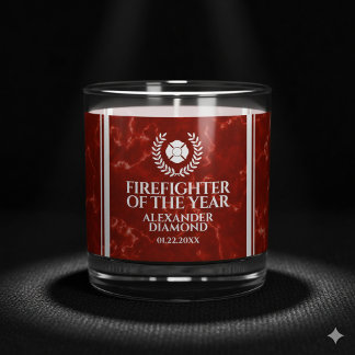 Verre À Whisky Elegant Firefighter of the Year Red Marble