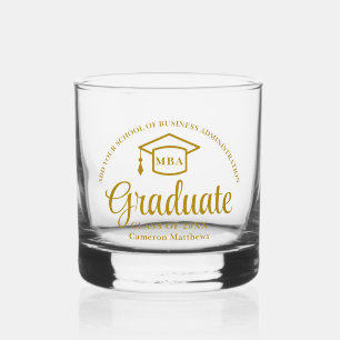 Verre À Whisky Elégant Gold Business School MBA
