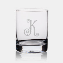 Élégant Monogramme de défilement élégant K initial