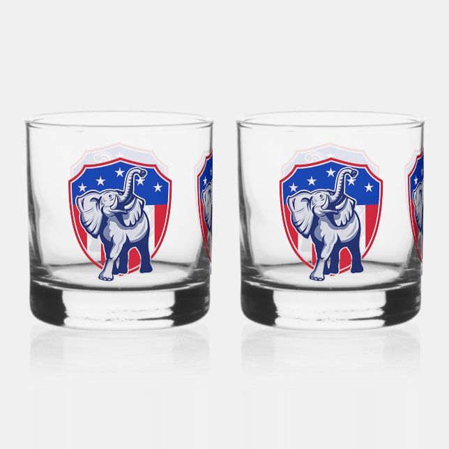 Verre À Whisky Eléphant républicain (Recto)