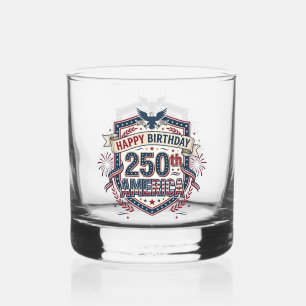 Verre À Whisky Emblème du 250e anniversaire de l'Amérique 
