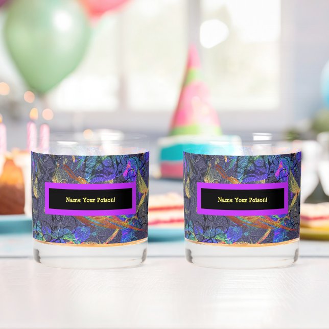 Verre À Whisky Ensemble de 2 Nom Votre Poison (Insitu (Anniversaire))