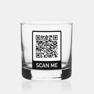 Verre À Whisky Entreprise QR-Code personnalisée