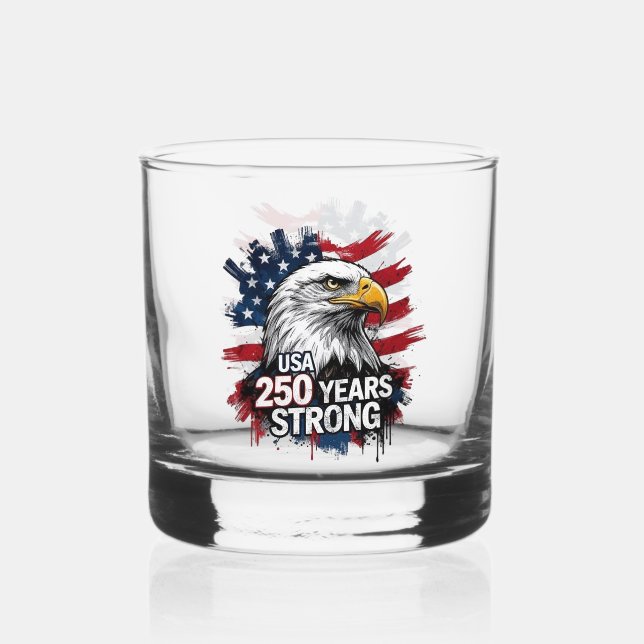 Verre À Whisky États-Unis 250 ans de force  (Recto)