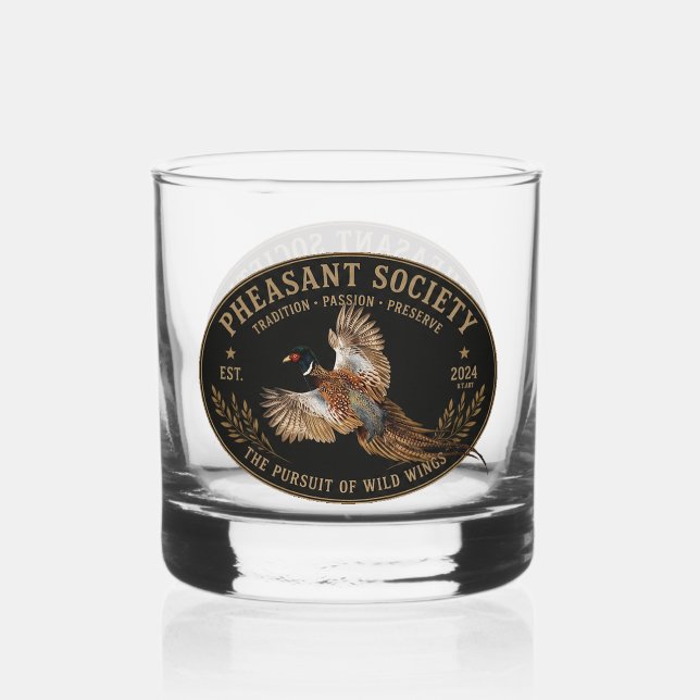 Verre À Whisky Faisan  (Recto)