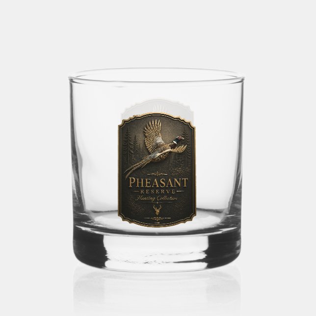 Verre À Whisky Faisan, Chasse Royale (Recto)