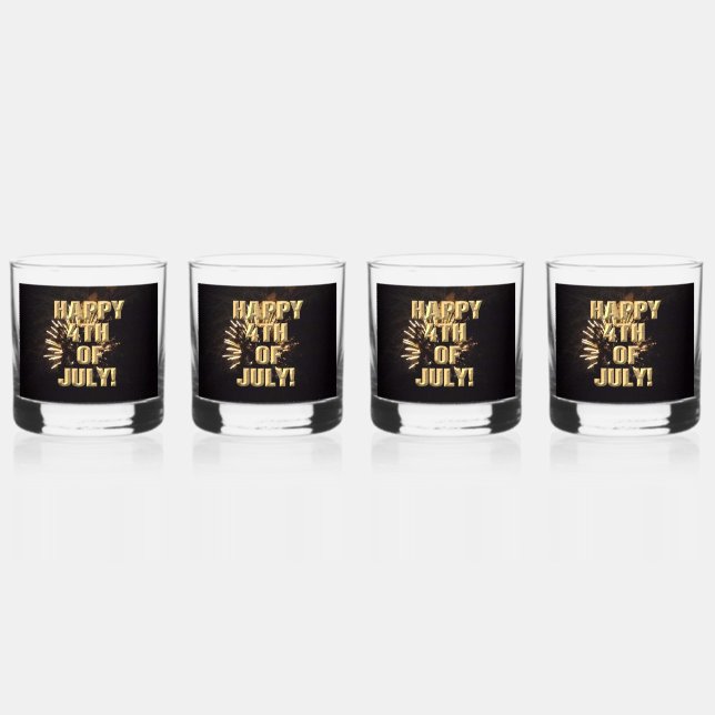 Verre À Whisky Feux d'artifice 10 4 juillet lunettes de roche ens (Recto)