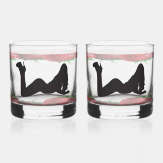 VERRE À WHISKY FILLE SEXY