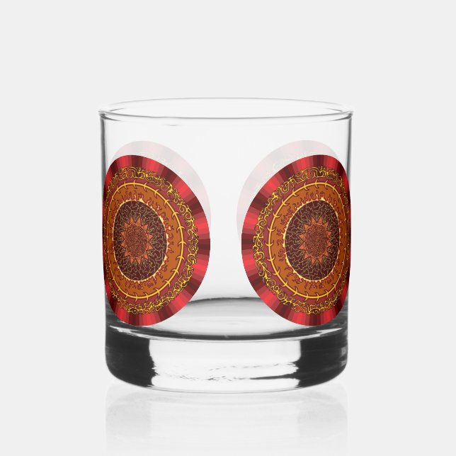 Verre À Whisky Fire Mandala (Recto)
