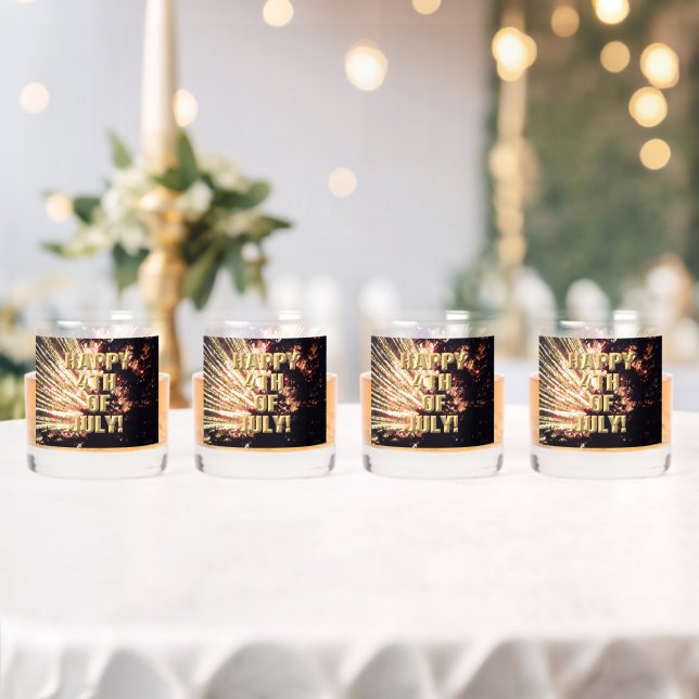 Verre À Whisky Fireworks 11 4 juillet roches lunettes ensemble de (Insitu (Mariage))