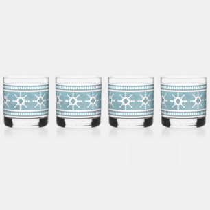 Verre À Whisky Flèches de neige géométriques du sud-ouest de l'hi
