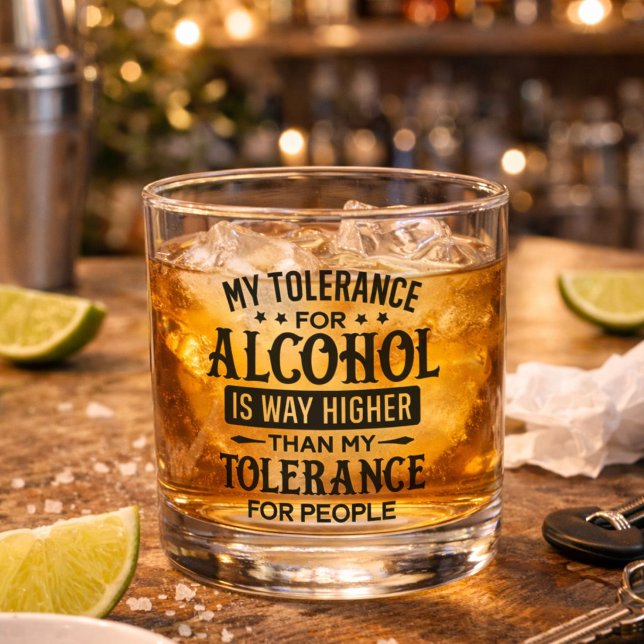 Verre À Whisky Fouet à personnalisation de nom d'attitude de pers (Créateur téléchargé)