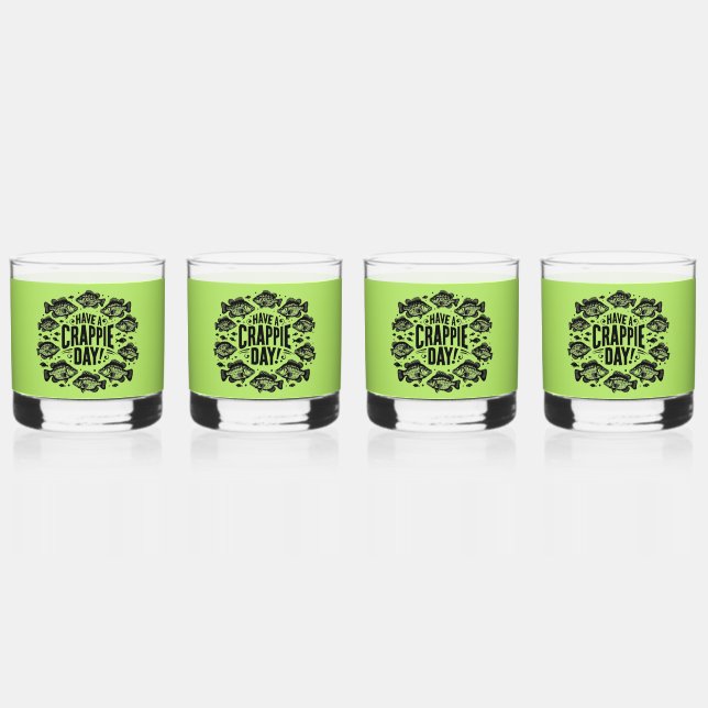 Verre À Whisky Funny Have a Crappie Day Fishing (Recto)