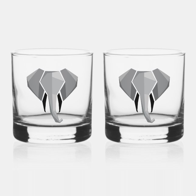 Verre À Whisky Géométrie Tête d'éléphant (Recto)