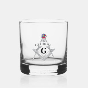 Verre À Whisky Gîte de franc-maçonnerie de l'Etat de Geprgia