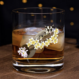 Verre À Whisky Glider à Sucre Fleur Floral Mignon