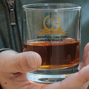 Verre À Whisky Gravure personnalisée Cabinet d'avocats