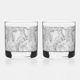 Verre À Whisky Gris "Cascade de mosaïque de pierre" Marbre Boutei