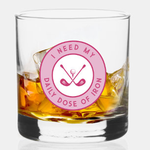 Verre À Whisky Humour de golfeur mignon Golf drôle fer de golf sp