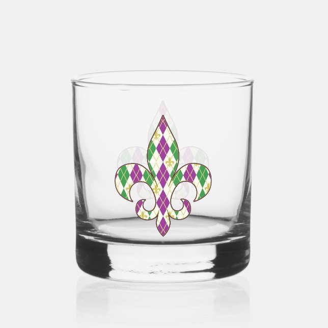 Verre À Whisky Jacquard Mardi Gras (Recto)