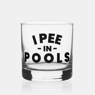 Verre À Whisky Je Fais Pipi Dans Les Piscines Cailloux Drôles Ver