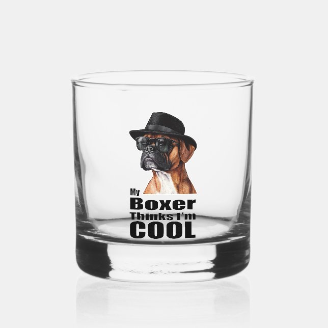 Verre À Whisky Je suis le chien de boxe Cool (Recto)