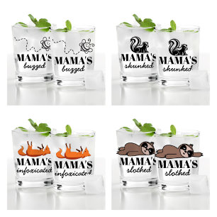 Verre À Whisky Jolie Fente Personnalisée Fox Bee Et Fox Cool Drôl