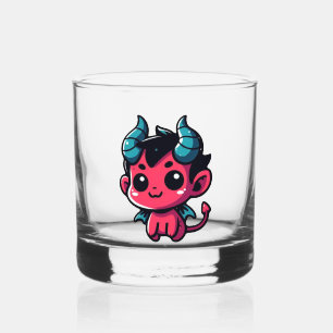 Verre À Whisky Jouer Red Devil - Dessin, Caractère, Rouge, Kawai
