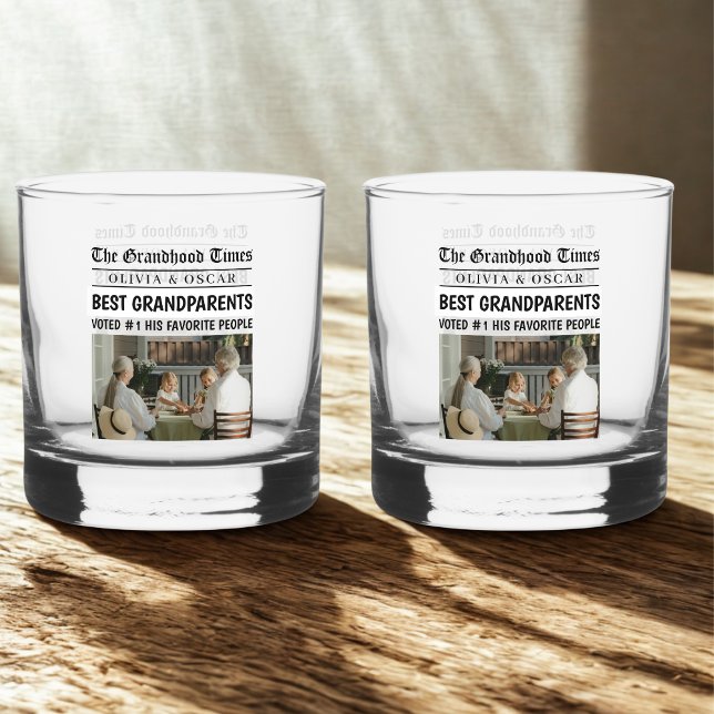 Verre À Whisky Journal personnalisé | Meilleur cadeau grand-paren (Créateur téléchargé)