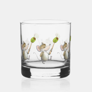Verre À Whisky Joyeuse souris Moe avec Olive