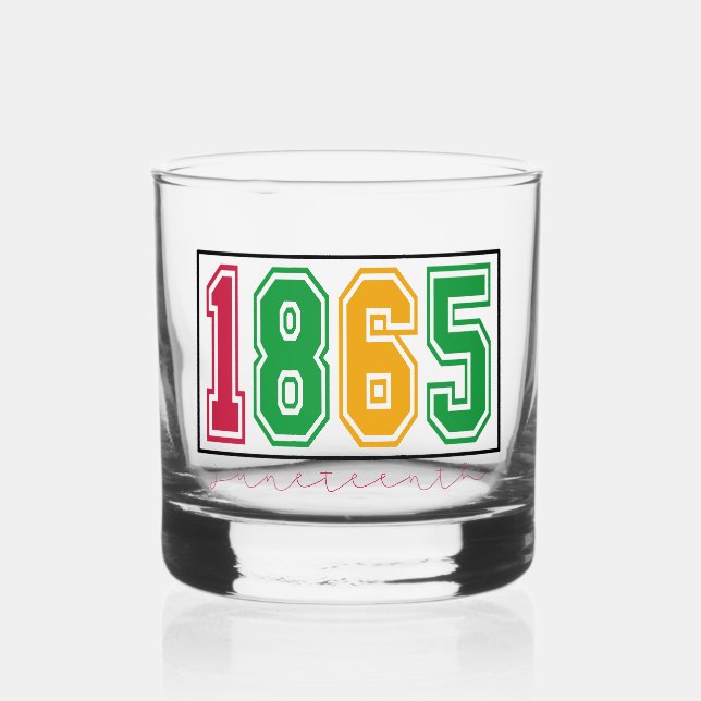 Verre À Whisky Juneteenth - Histoire des Noirs  (Recto)